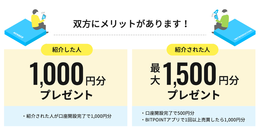 ビットポイントの紹介プログラム